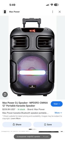 Maxpower MDP592 speaker