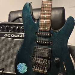 Electric Guitar With Amplifier