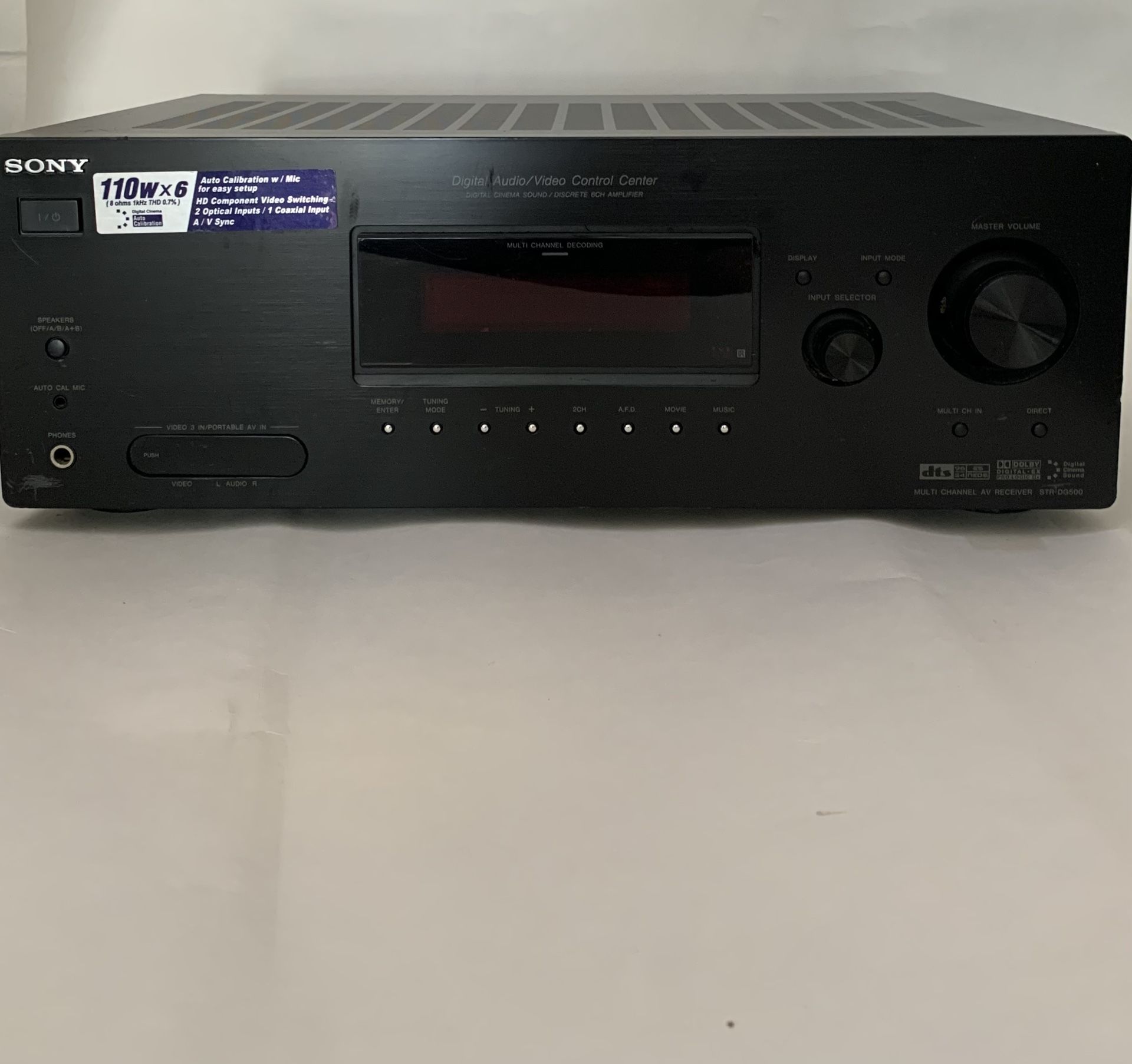 Sony STR-DG500 6.1 Ch Digital AV Control Center/ Receiver