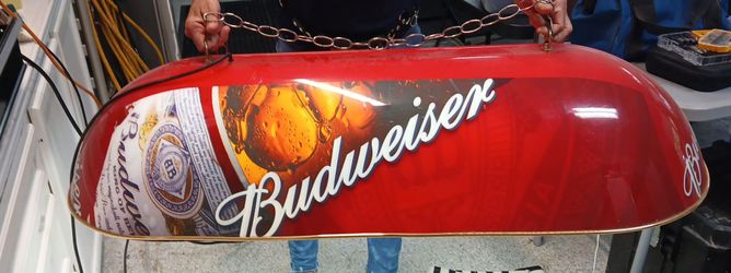 Budweiser Pool Table Light