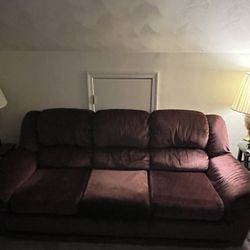 Sofa  with  a  rarely used pull-out bed 