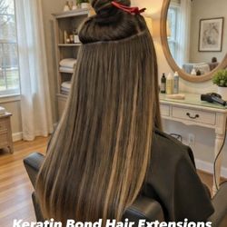 Keratin bond hair Extensions 