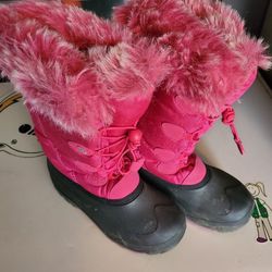 Girls Sz 4 Snow Boots