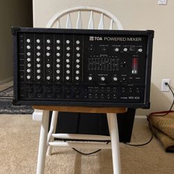 TOA Electric Co. Powered Mixer Amplifier Model MX-106 Kobe, MADE IN JAPAN