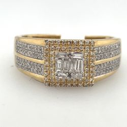 10KT Yellow Gold Diamond Ring 4.90g .42CTW Size 10 182248/15