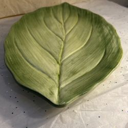 Leaf Platter Made In Portugal Green