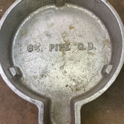 Aluminum Well Cover For 6 5/8” Pipe 