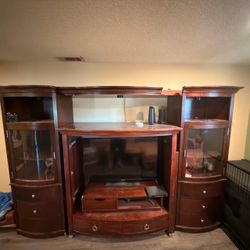 Solid Wood Entertainment center