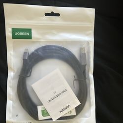 Nylon usb-c printer cable 10ft