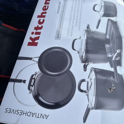 KitchenAid 10 piece nonstick cookware set