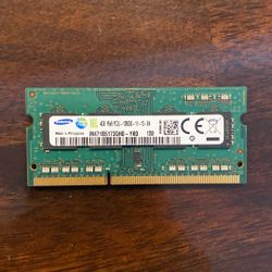 (004) SAMSUNG 4GB 1Rx8 PC3L-12800S-11-13-B4 RAM SODIMM