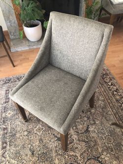 (3) West Elm Upholstered Dining Chairs