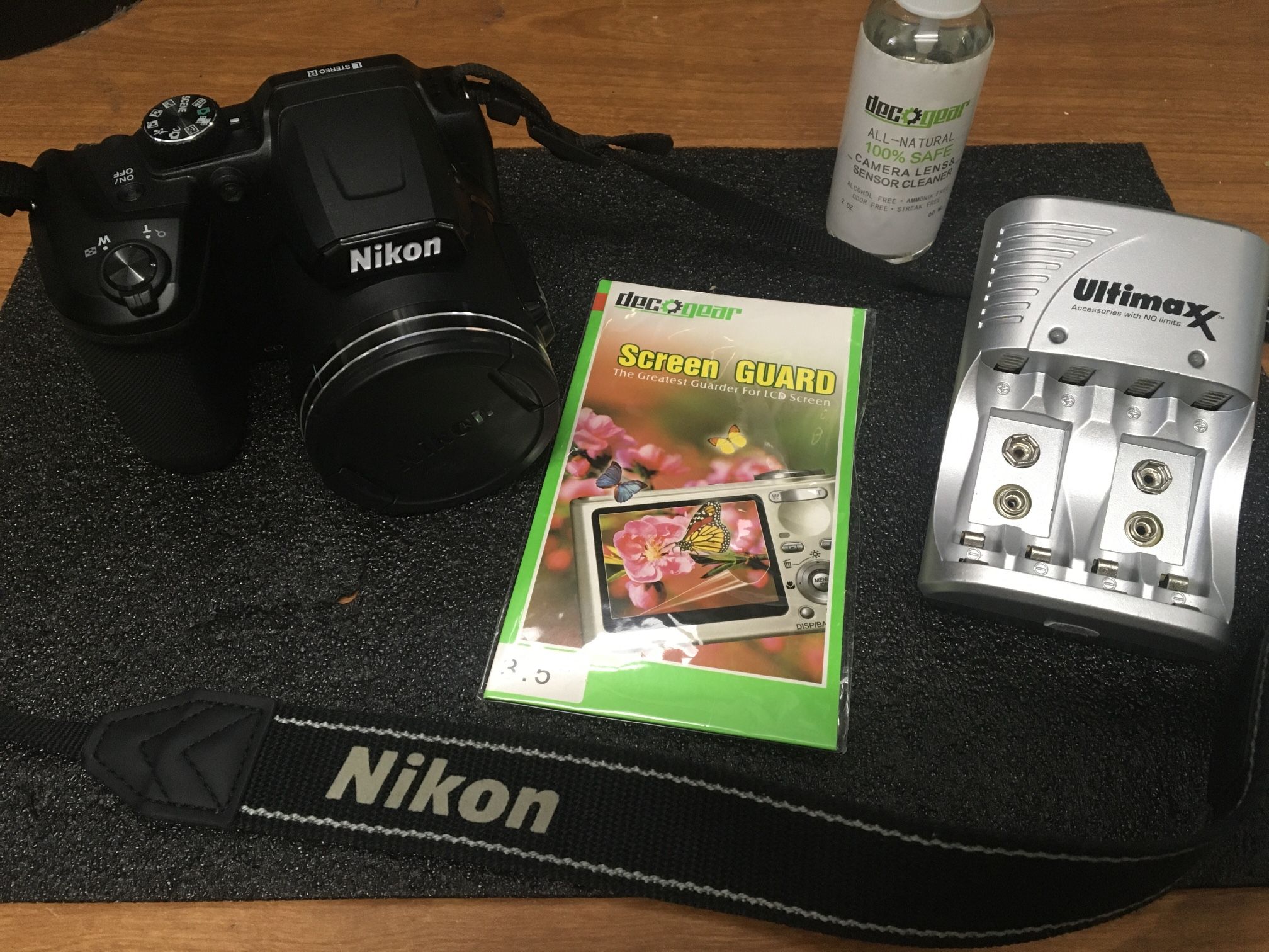 Nikon Coolpix b500 Camera With Case, Lense Cleaner, Ultimate Recharging Battery Plug-in