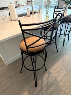Rod iron bar stools (set of 3)