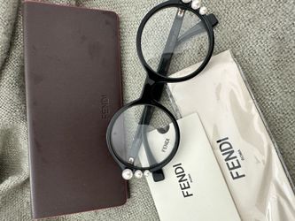 Fendi pearl eyeglass frames