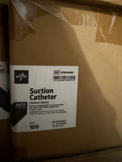 Suction Catheter 14Fr  Box qty 100 New