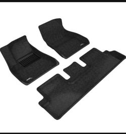 2021-2026 Maxpider Tesla Model 3/Y Custom Floor Mats Liners, Classic Series 1st & 2nd Row