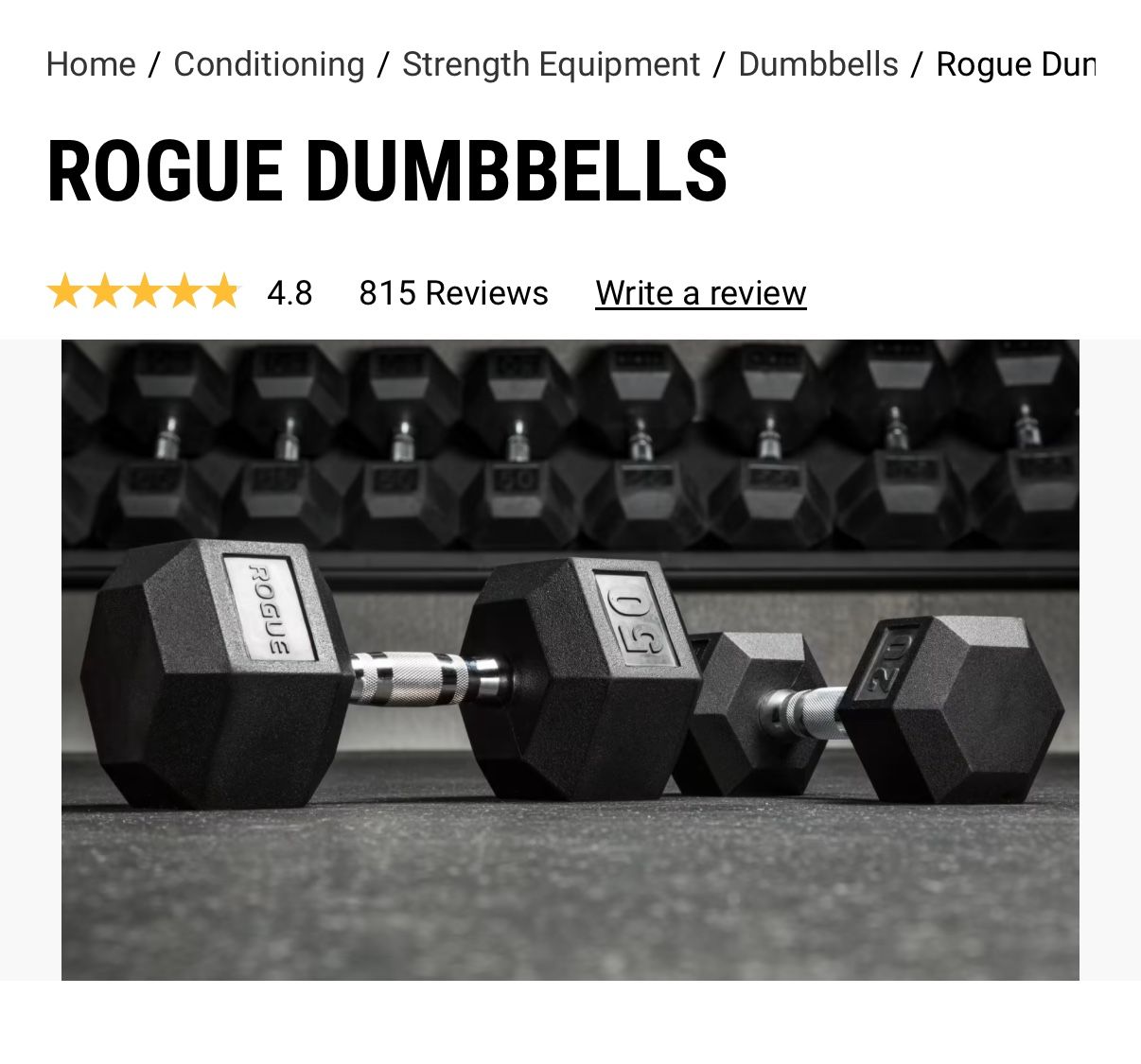 ROGUE ウレタン ダンベル ポンド表記 URETHANE DUMBBELLS ヤスさん専用