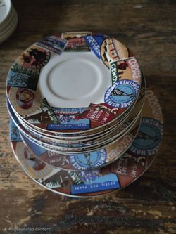 Vitromax Around The World Plate and Bowl Set