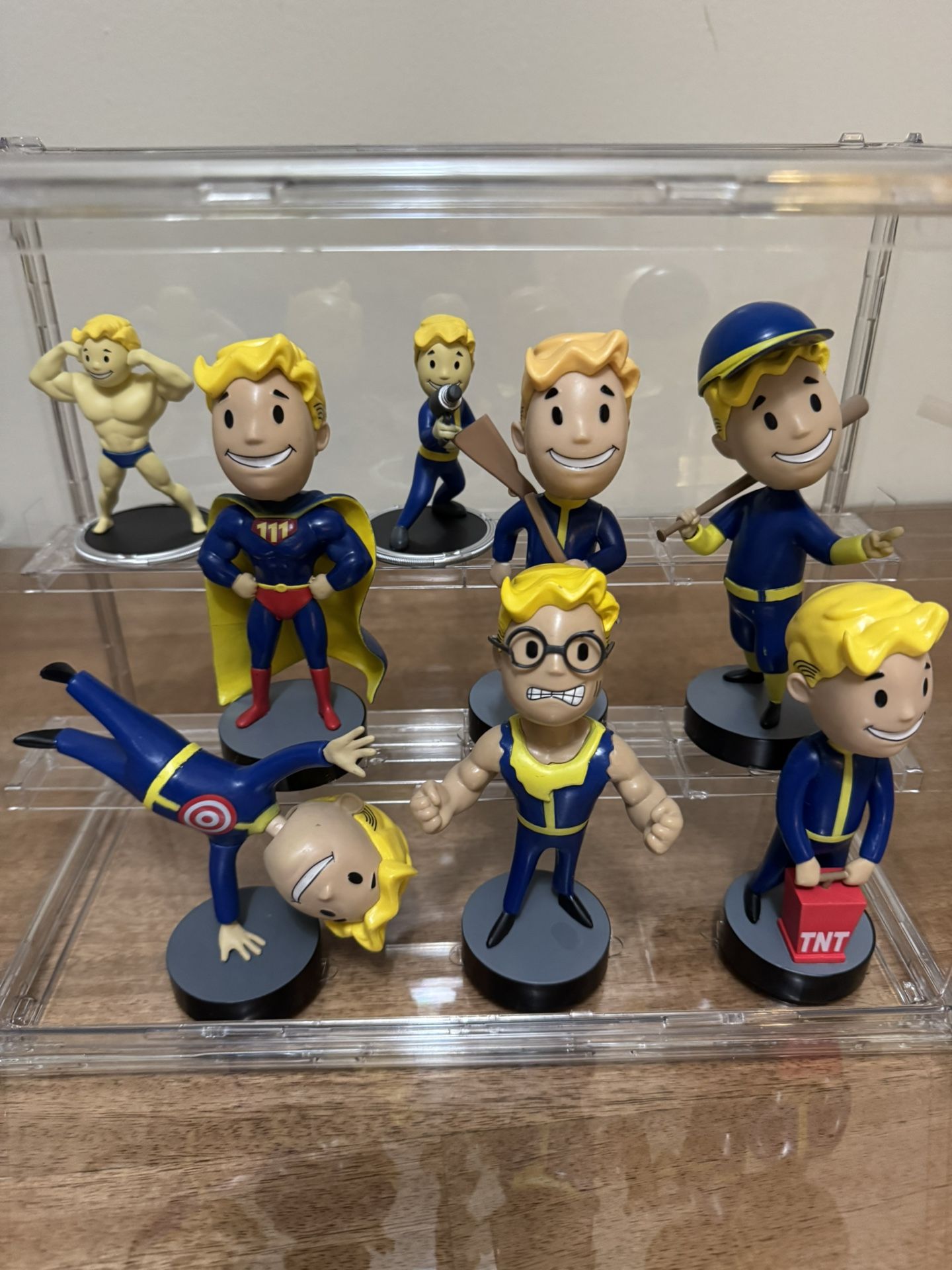 Fallout Figures With Display Case