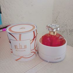 Lattafa Sutoor Women 3.4oz EDP Spray Open Box 100ml fruity amber woody peach
