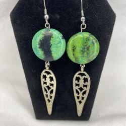 Handmade Turquoise Dangle/drop Earrings 