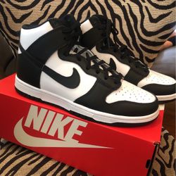 Nike Dunk High Black White Panda Mens 8.5/Womens 10