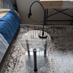 Side Table/Night Stand With lamp