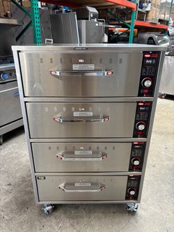 Hatco 4 Drawer Warming cabinet chips bread food warmer NSF 120v restaurant equipment stainless steel on wheels