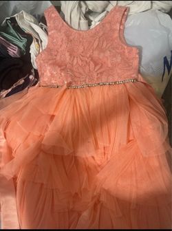 Coral dress