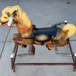 VINTAGE SPRING ROCKING HORSE