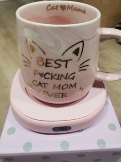 Cat Lady Mug With Warmer 