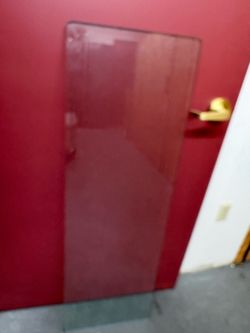 Beveled Glass  49” x 16”  1/4” wide