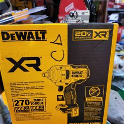 DEWALT 20V CORDLESS IMPACT WRENCH XR BRUSHLESS $235