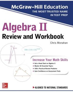 Algebra II Review And Workbook
