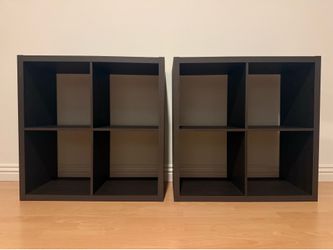 Brightroom™ 13" 4 Cube Organizer - Black Oak