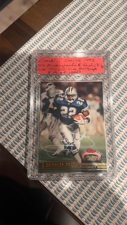 Emmitt Smith 1993 Topps Stadium Club Autograph Card
