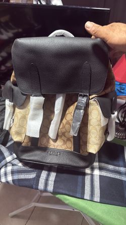 Coach QB/khaki Light Khaki Back Pack