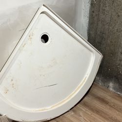 round corner shower new 