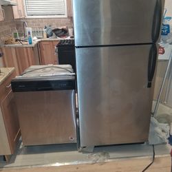 3 Kitchen Appliances: Refrigerator, Stove, Dishwasher