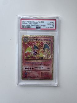 Pokemon Japanese Charizard Holo 001/025 25th Anniversary Celebrations USA PSA 10