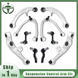 10Pcs Suspension Kit for Nissan 350Z Infiniti G35 Control Arm Ball Joint Tie Rod