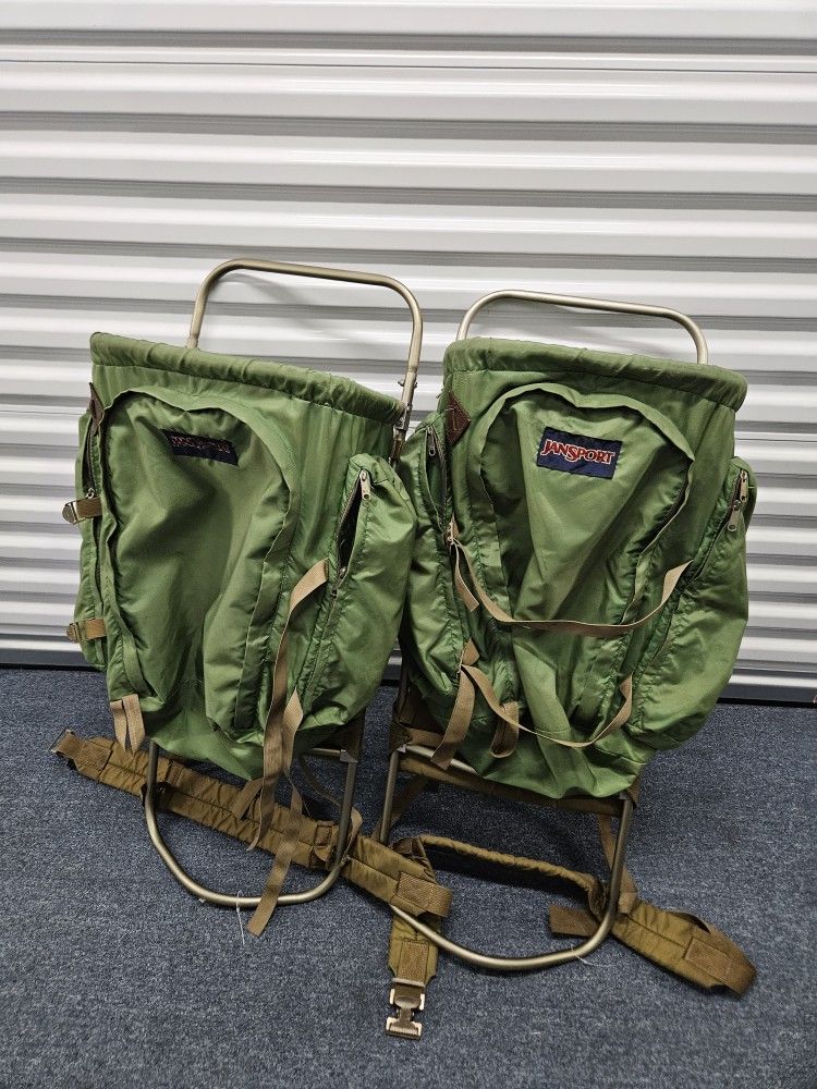 Two hiking backpacks