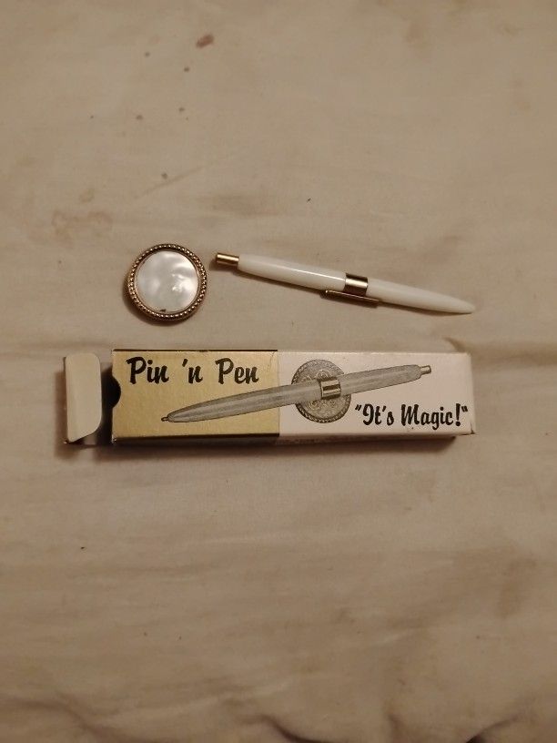 Antique Pin N Pen Original Box