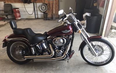 2003 Harley Davidson softail deuce -30,800 miles- $7200 obo, rich red, well cared for! 🔥🔥🔥