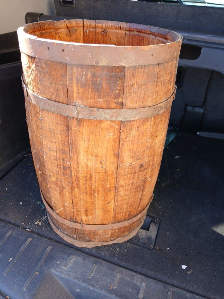 Antique  Wood Barrel 