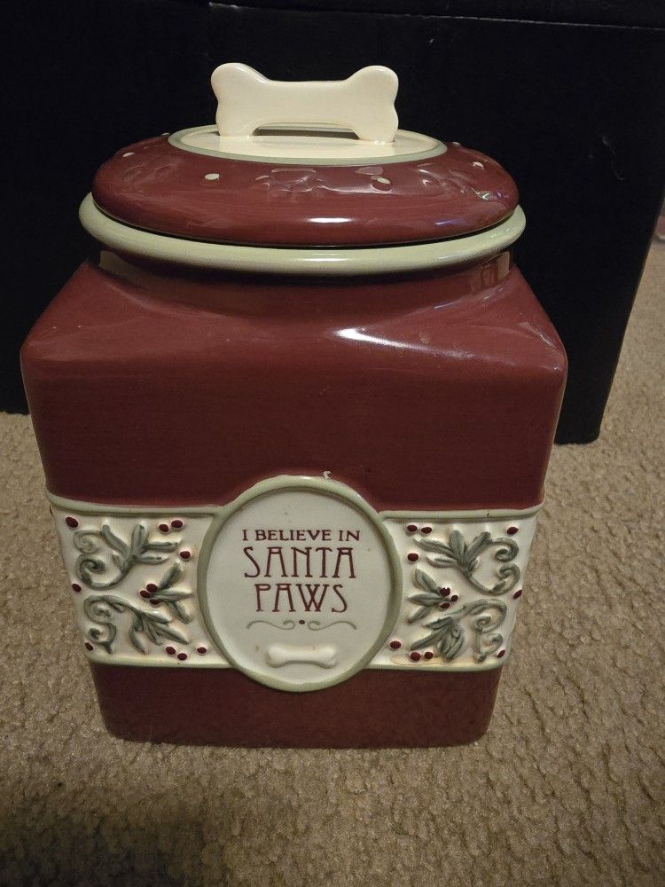 Christmas Dog Treat Jar