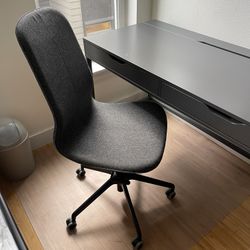 IKEA LÅNGFJÄLL Conference chair, Gunnared dark gray/black