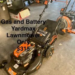 YardMax Gas And Battery Lawn Mower