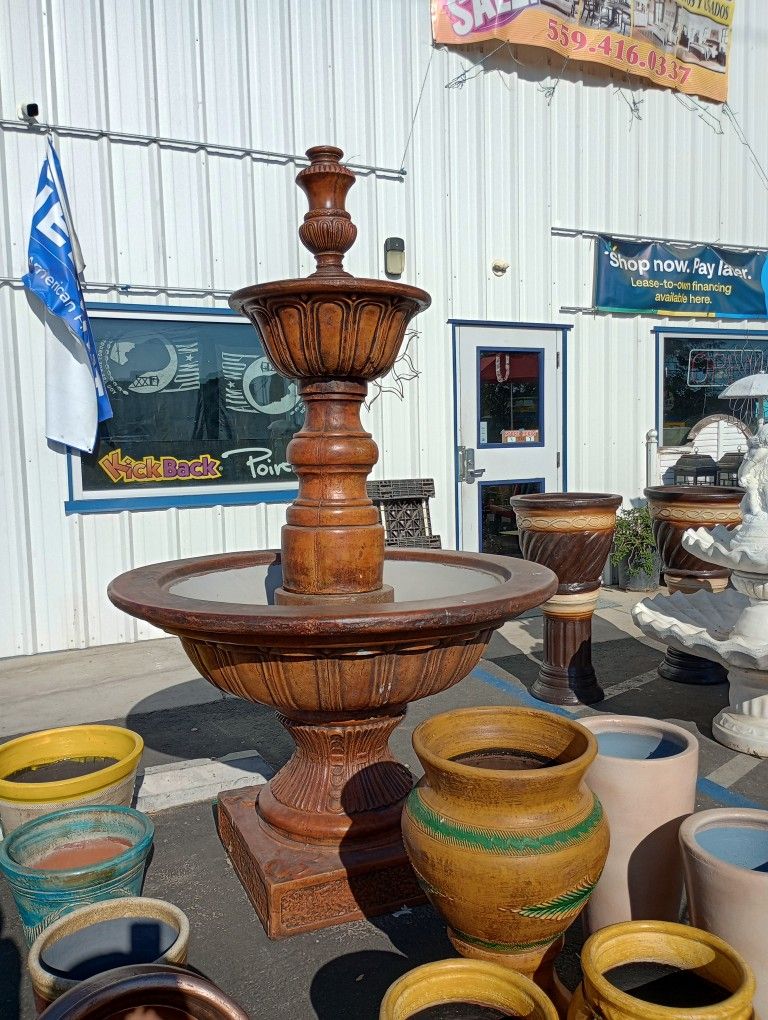 Patio Sets, Planters, Water Fountains And More!